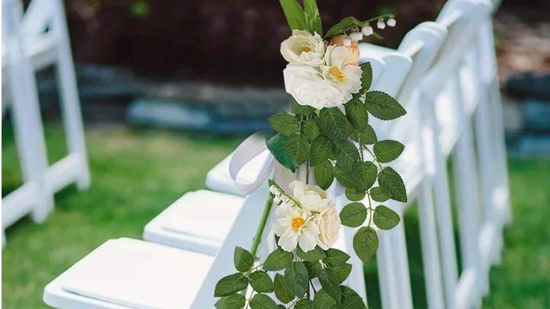 Hungarian weddings have some unique chair decor traditions