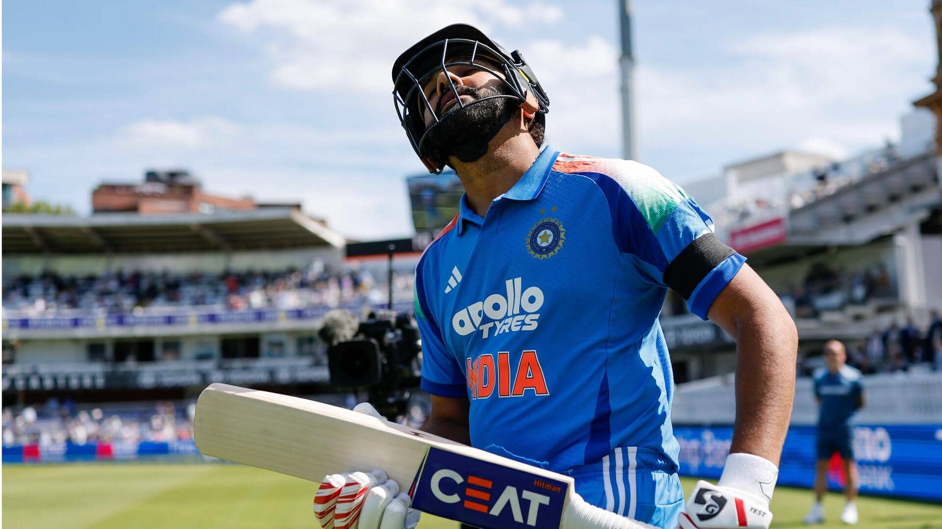 Which visiting batter owns most ODI runs in England? 