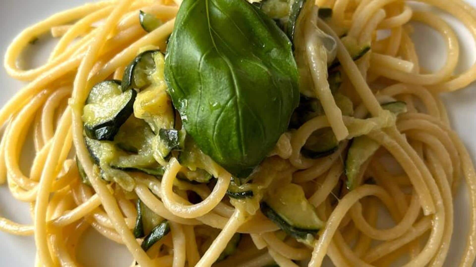 Recipe: Make Italian vegan carbonara with zoodles at home