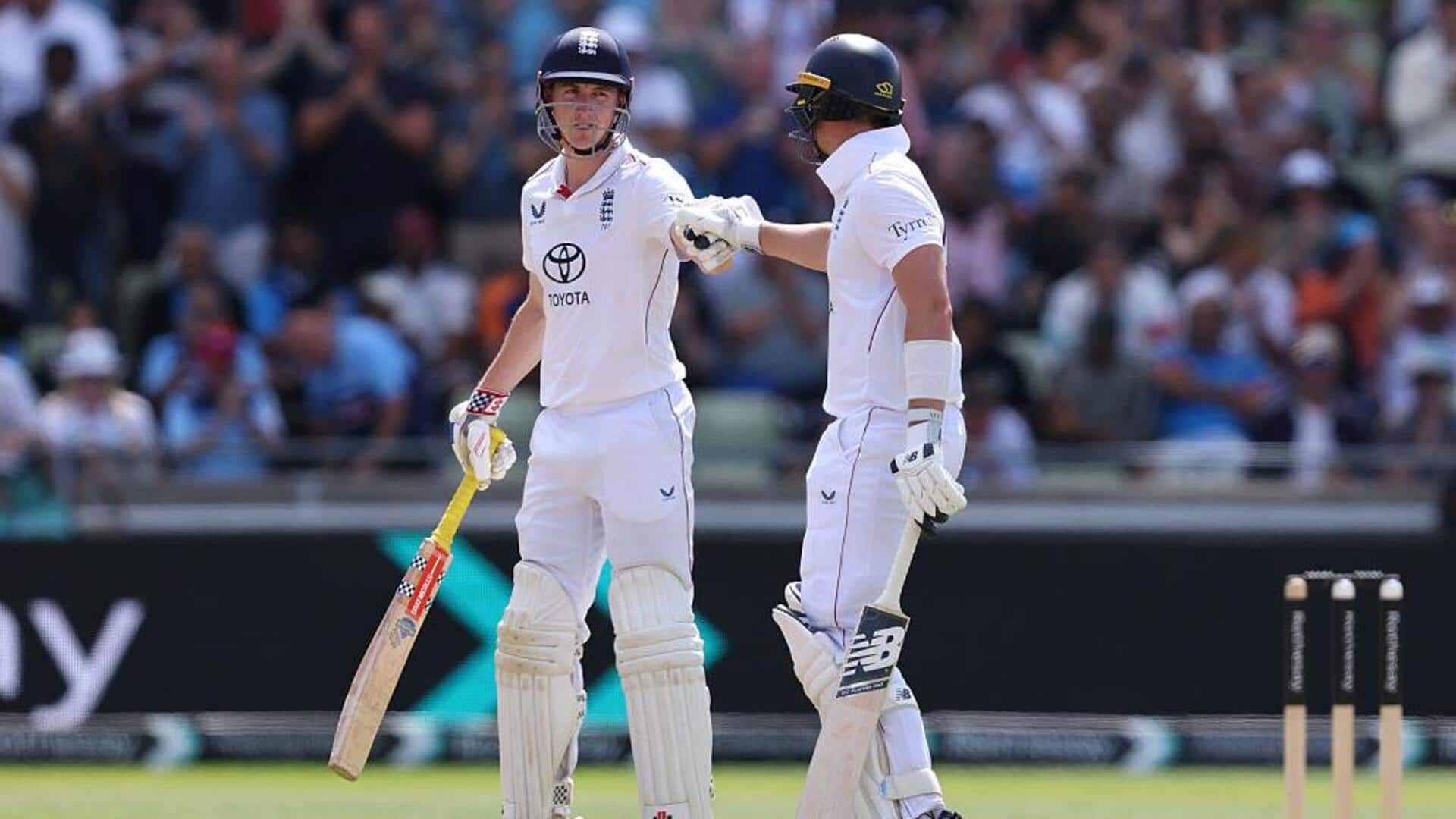 Edgbaston Test: Brook-Smith partnership (303) against India sets records Edgbaston Test: Brook-Smith partnership (303) against India sets records