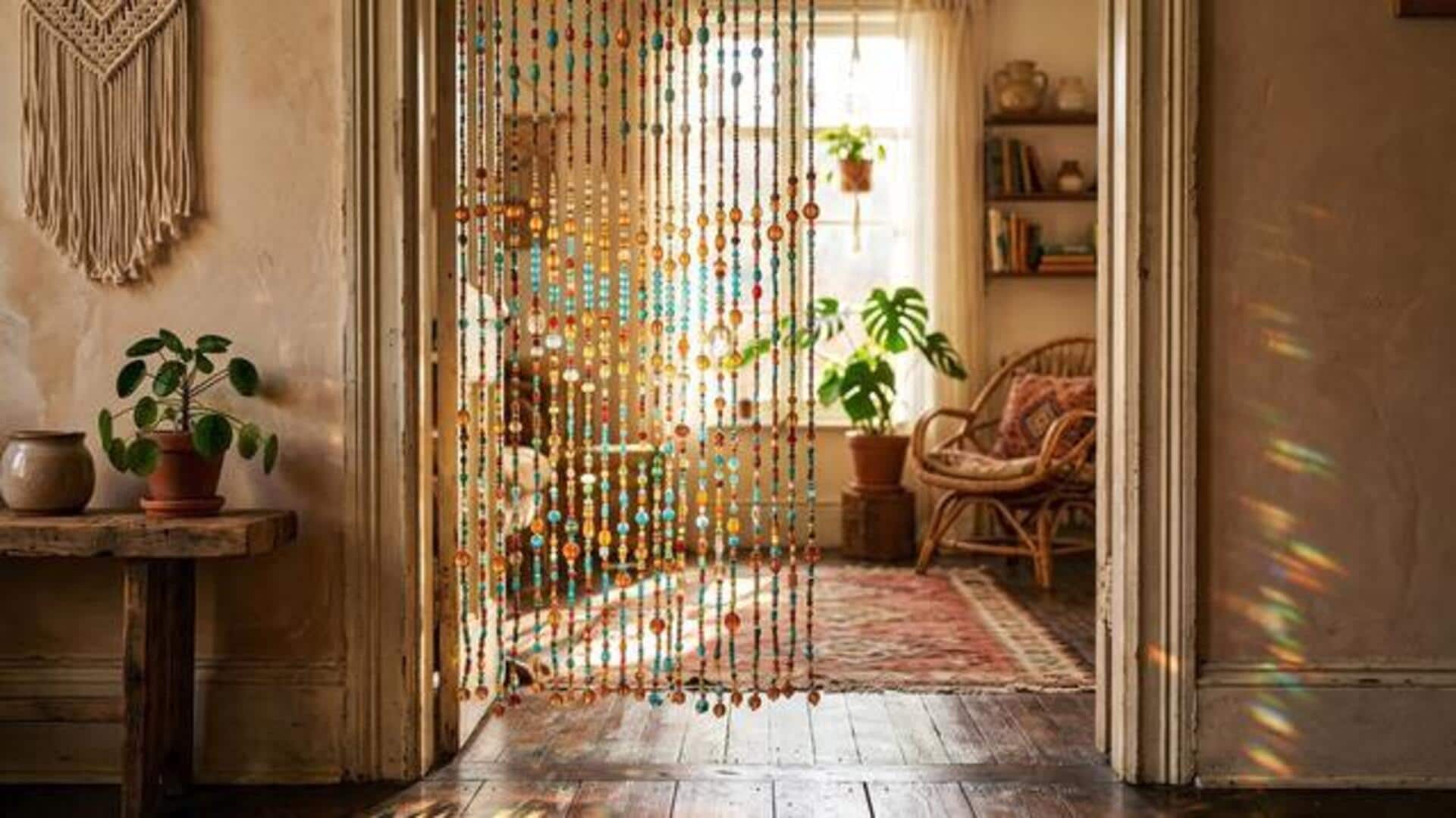 Transform your space with clay bead curtains