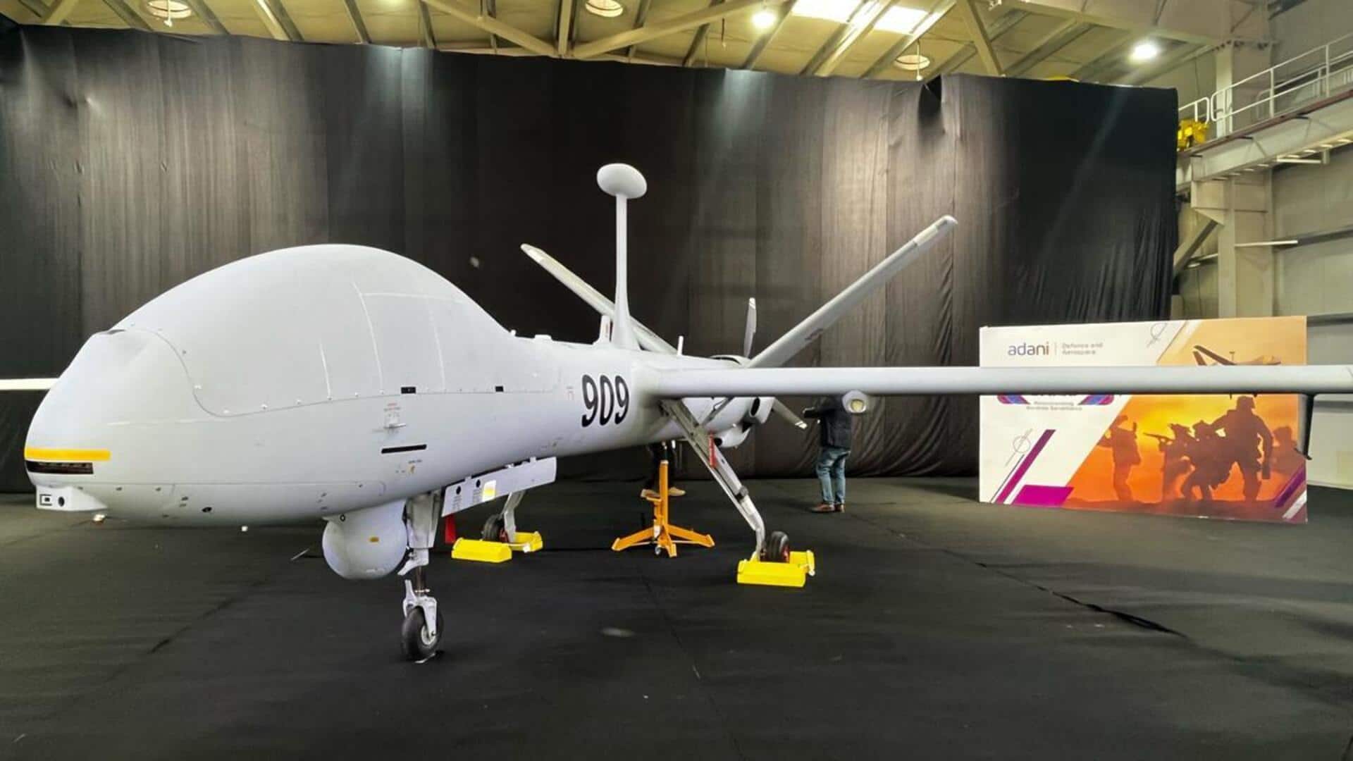 Indian Navy gets first locally-made medium altitude, long endurance drone