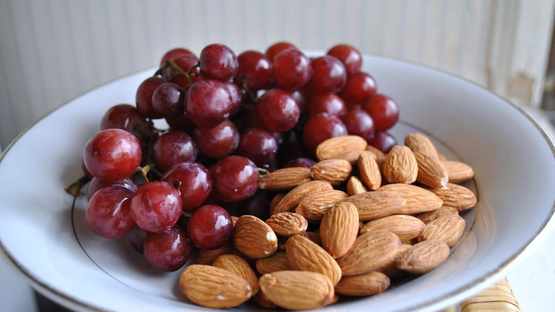 Grapes + almonds: The perfect salad combination