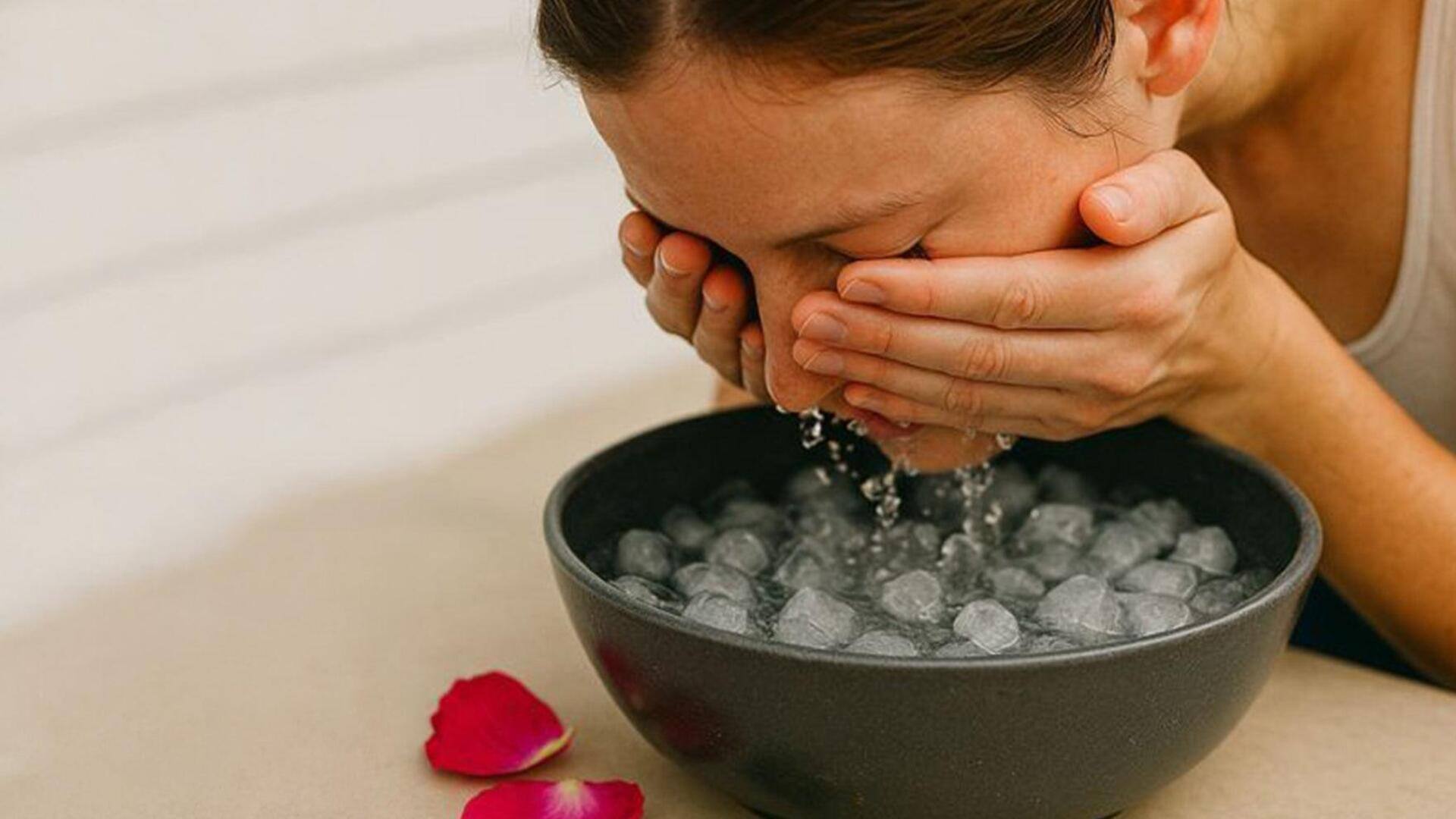 Use ice cubes to soothe sunburn