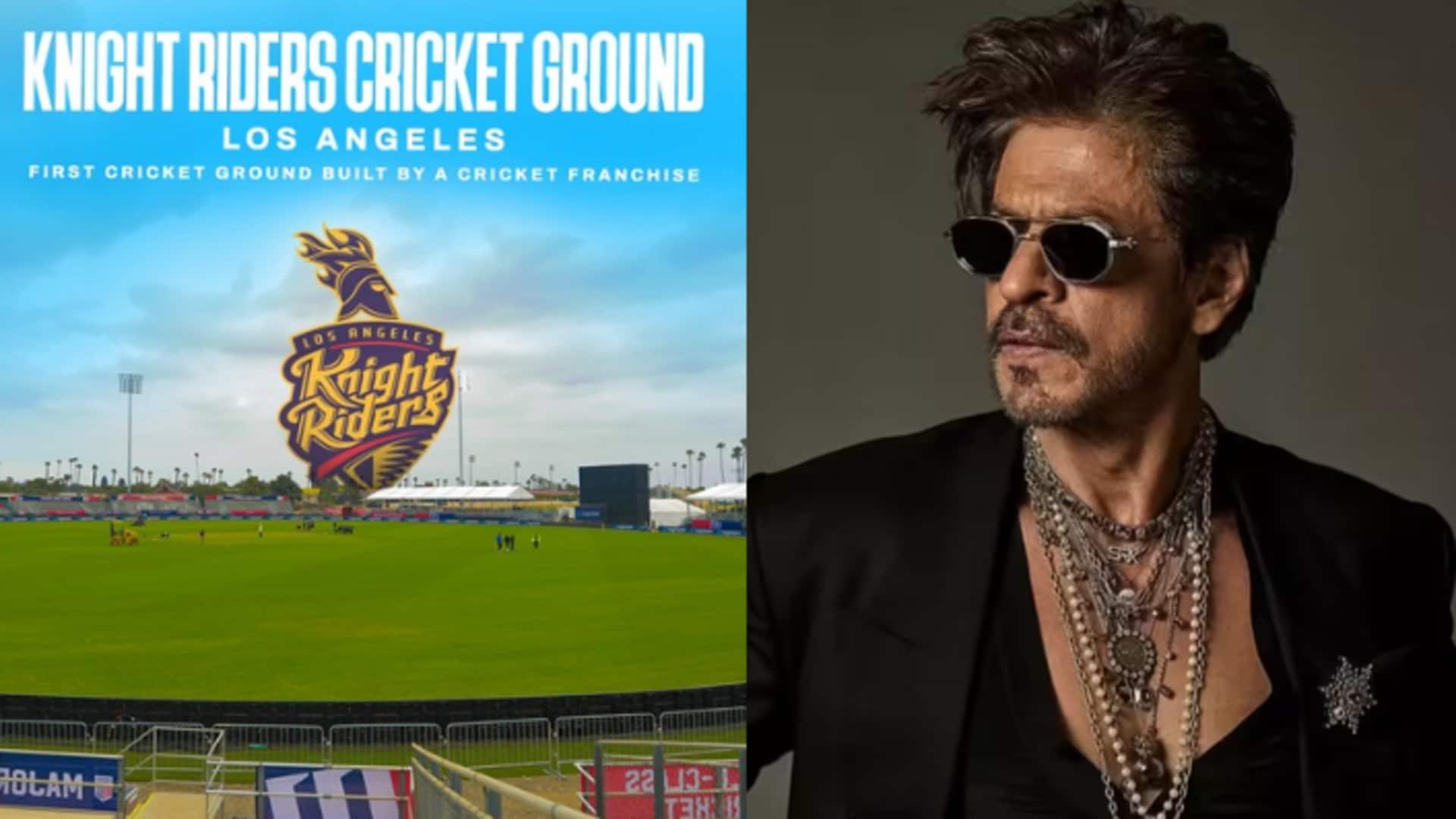 Shah Rukh Khan inaugurates LA Knight Riders's cricket stadium