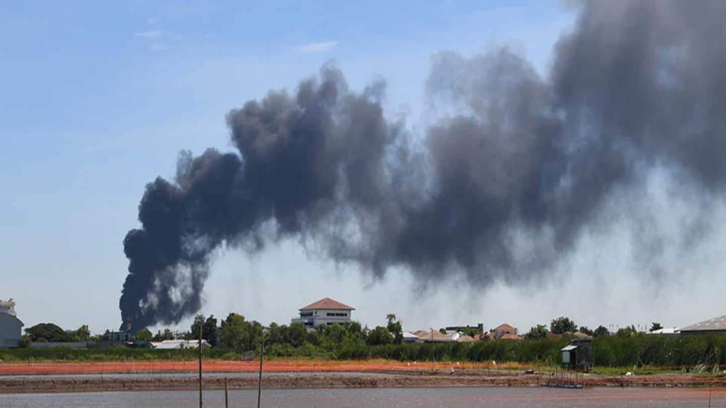 Blast at Thai factory shakes Bangkok airport, area evacuated