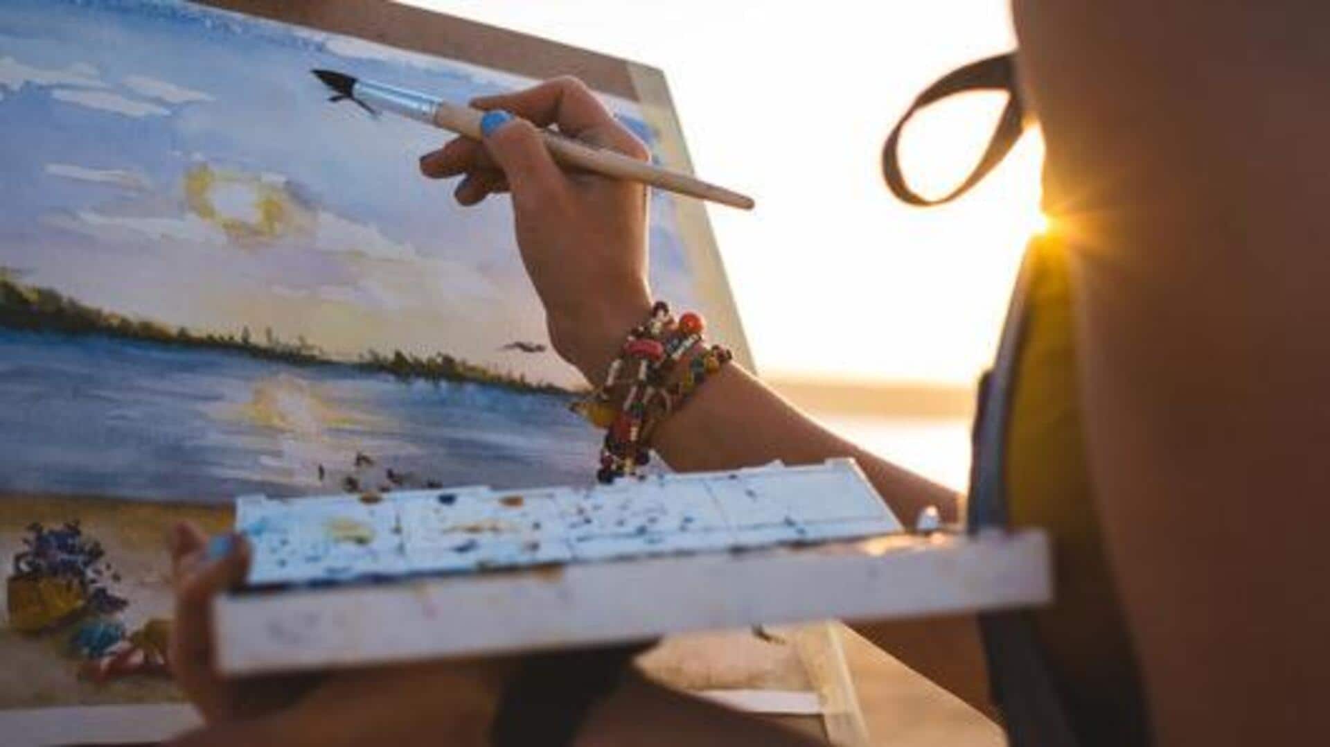 How to paint stunning sunset landscapes