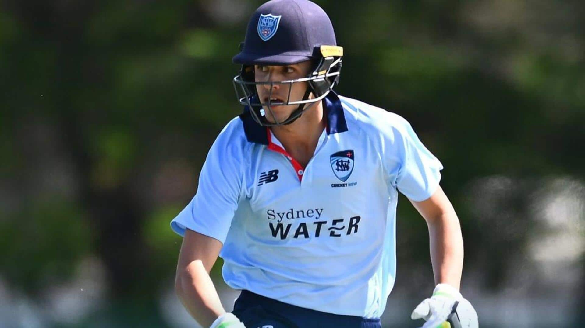 Sheffield Shield: Australia's Sam Konstas slams his 5th FC fifty