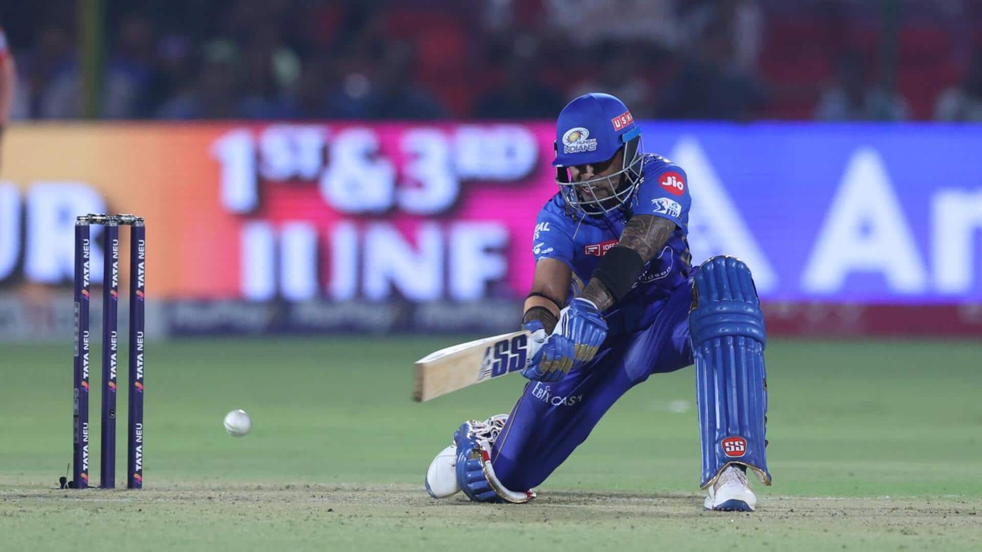 IPL: Suryakumar Yadav sets records with blazing knock against PBKS IPL: Suryakumar Yadav sets records with blazing knock against PBKS