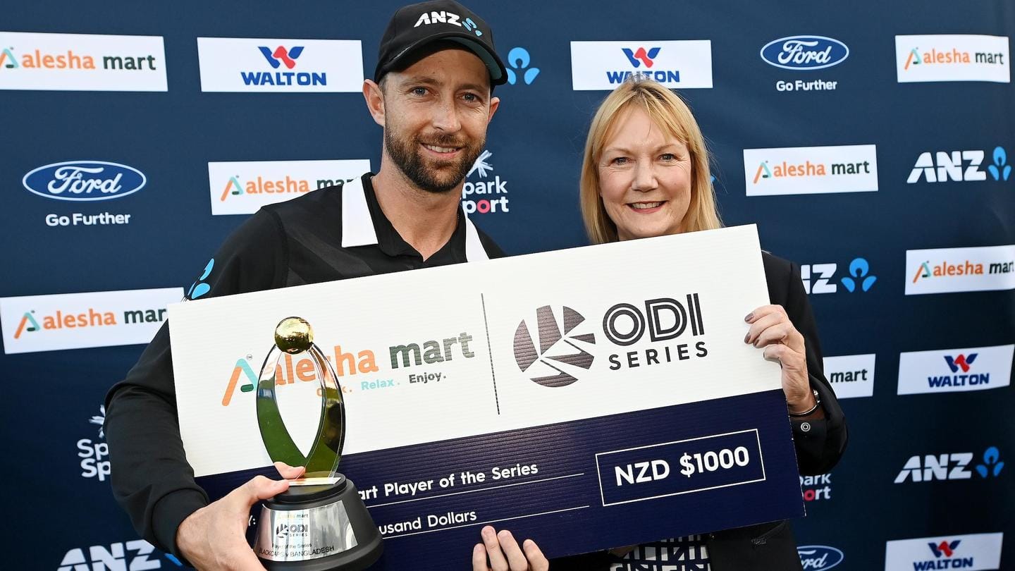Conway named the Player of the Series Conway named the Player of the Series