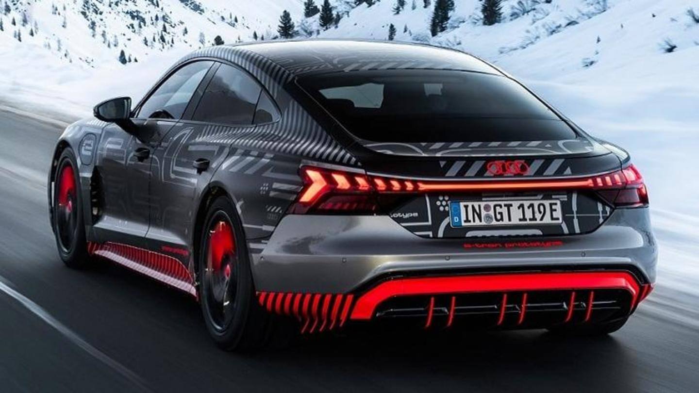 It runs on a 590hp electric powertrain It runs on a 590hp electric powertrain