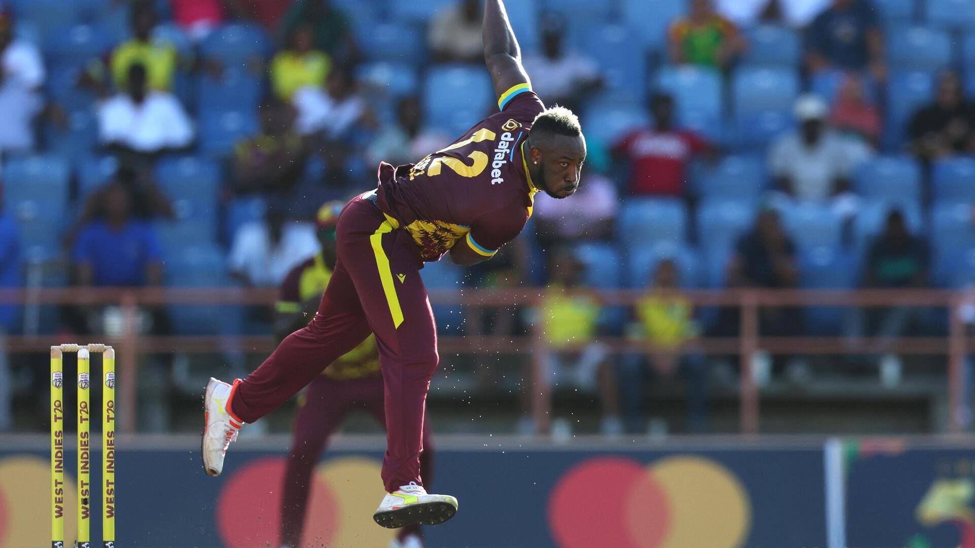 Andre Russell claims 3/42 versus Australia: Stats