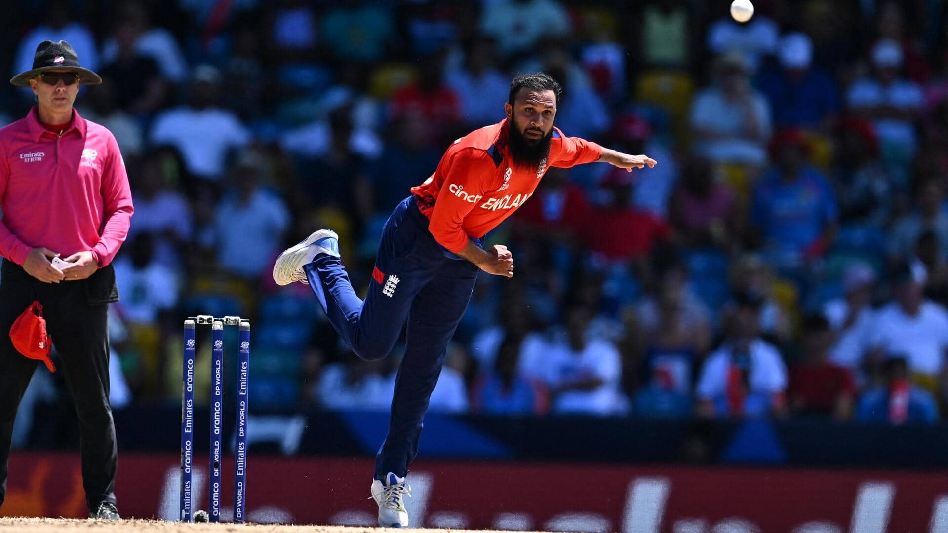 Adil Rashid becomes England's joint-highest wicket-taker in T20 World Cup