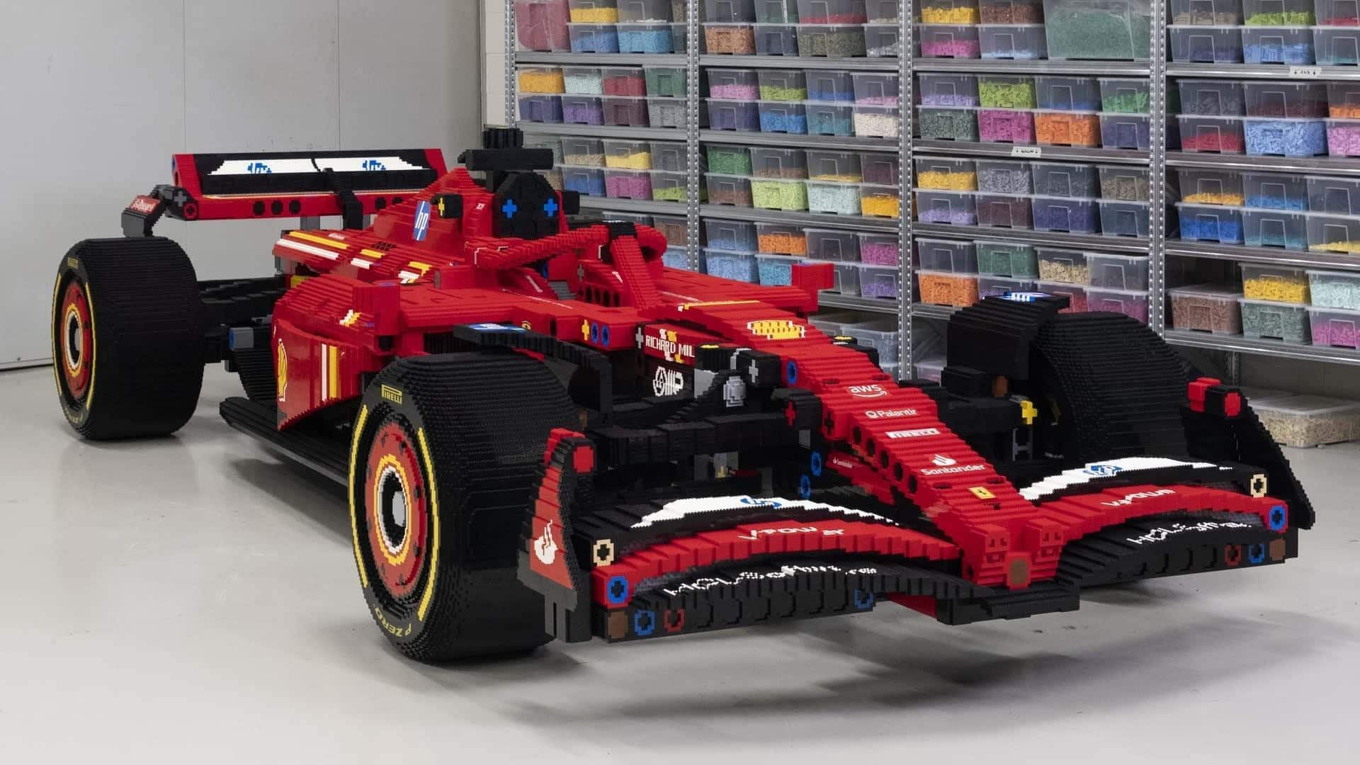 LEGO's replica of Ferrari F1 car contains astonishing 562,000 bricks