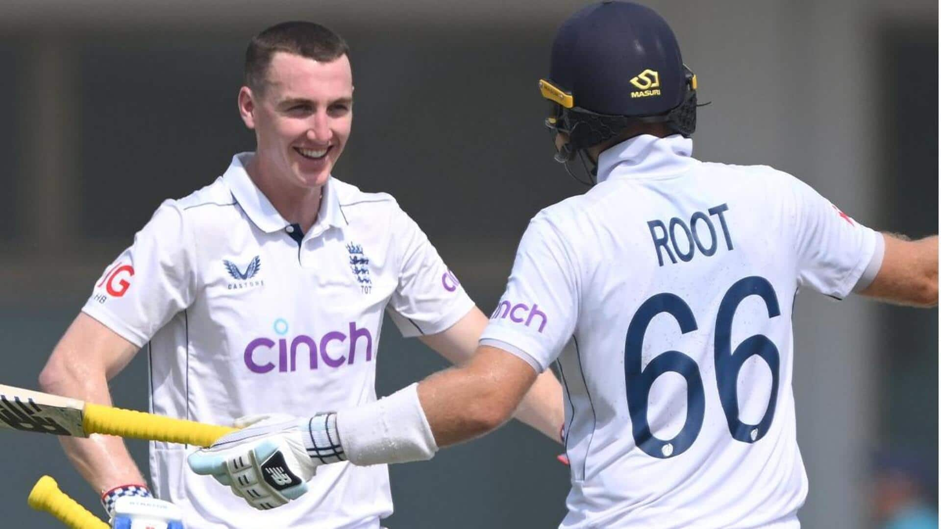 Root, Brook record highest-ever Test partnership for England (any wicket)