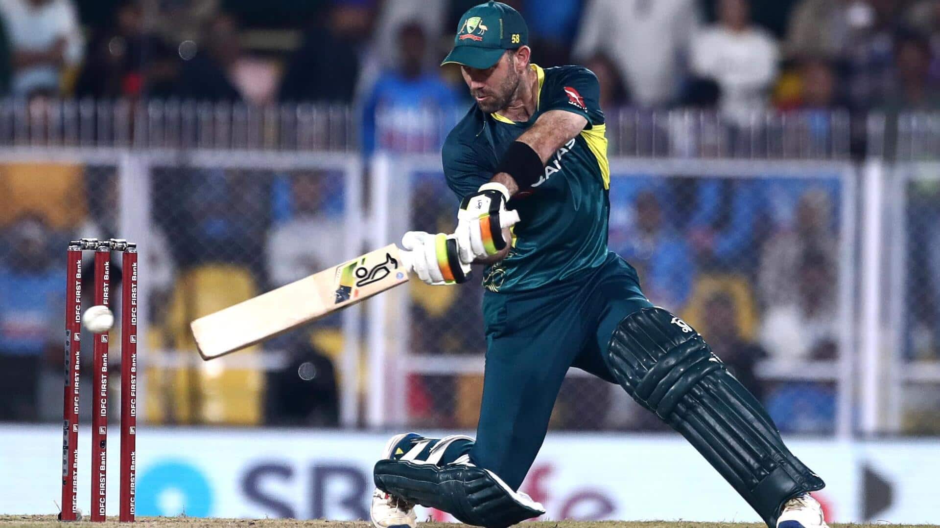 Glenn Maxwell's record-equaling ton helps Australia beat India in Guwahati