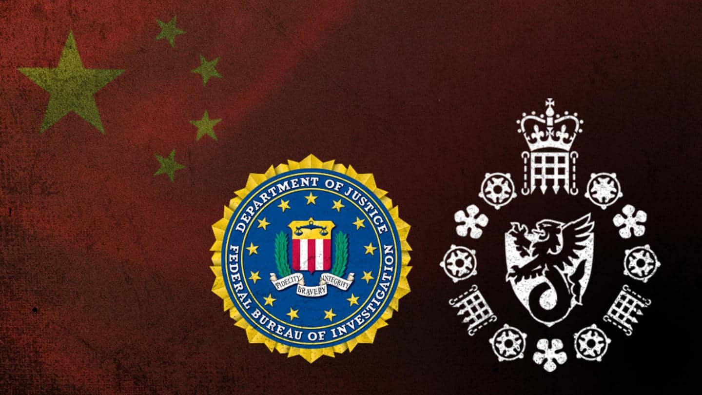 FBI, MI5 raise alarm over Chinese espionage in joint address
