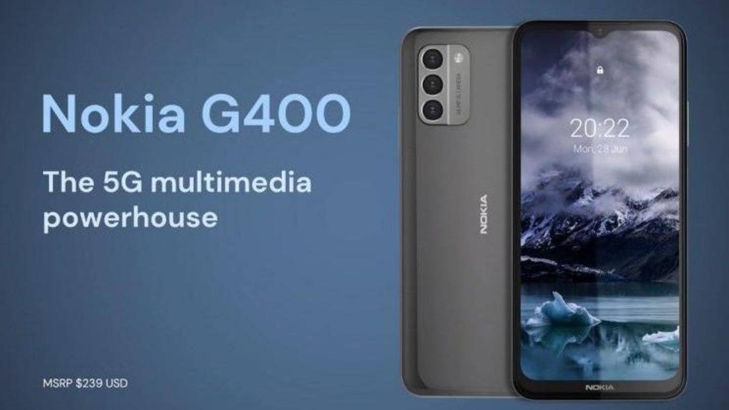 Nokia G400 is fueled by a Snapdragon 480 5G SoC Nokia G400 is fueled by a Snapdragon 480 5G SoC
