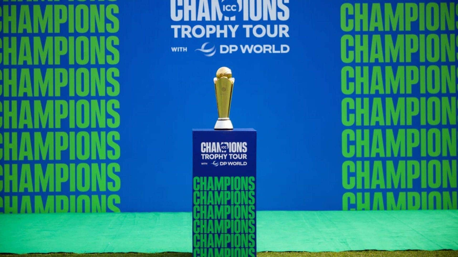 Champions Trophy 2025 tour covers these two cities in India