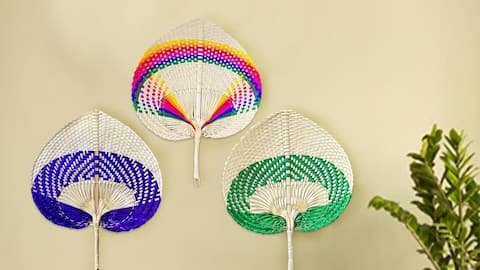How to incorporate woven wall fans into home decor