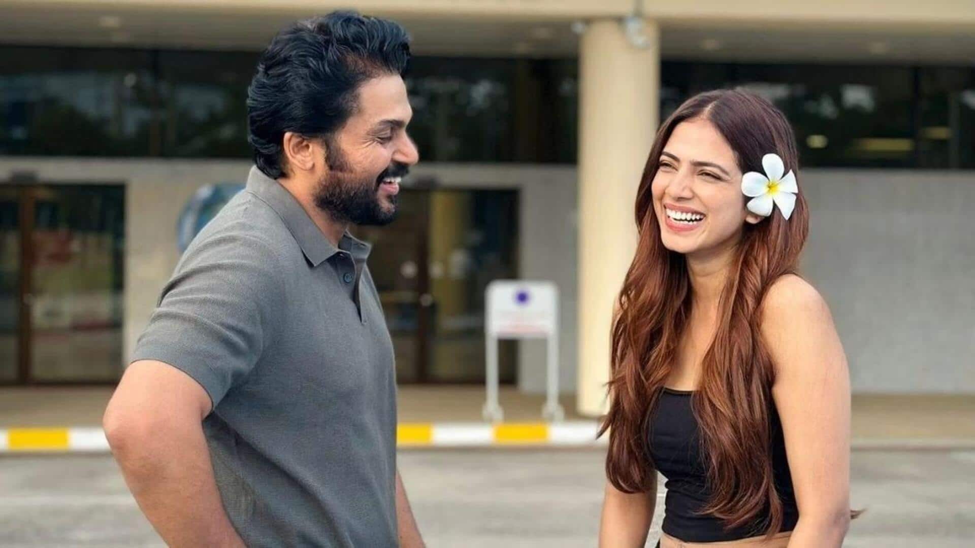 Karthi-Malavika Mohanan to have mid-air fight in 'Sardar 2'