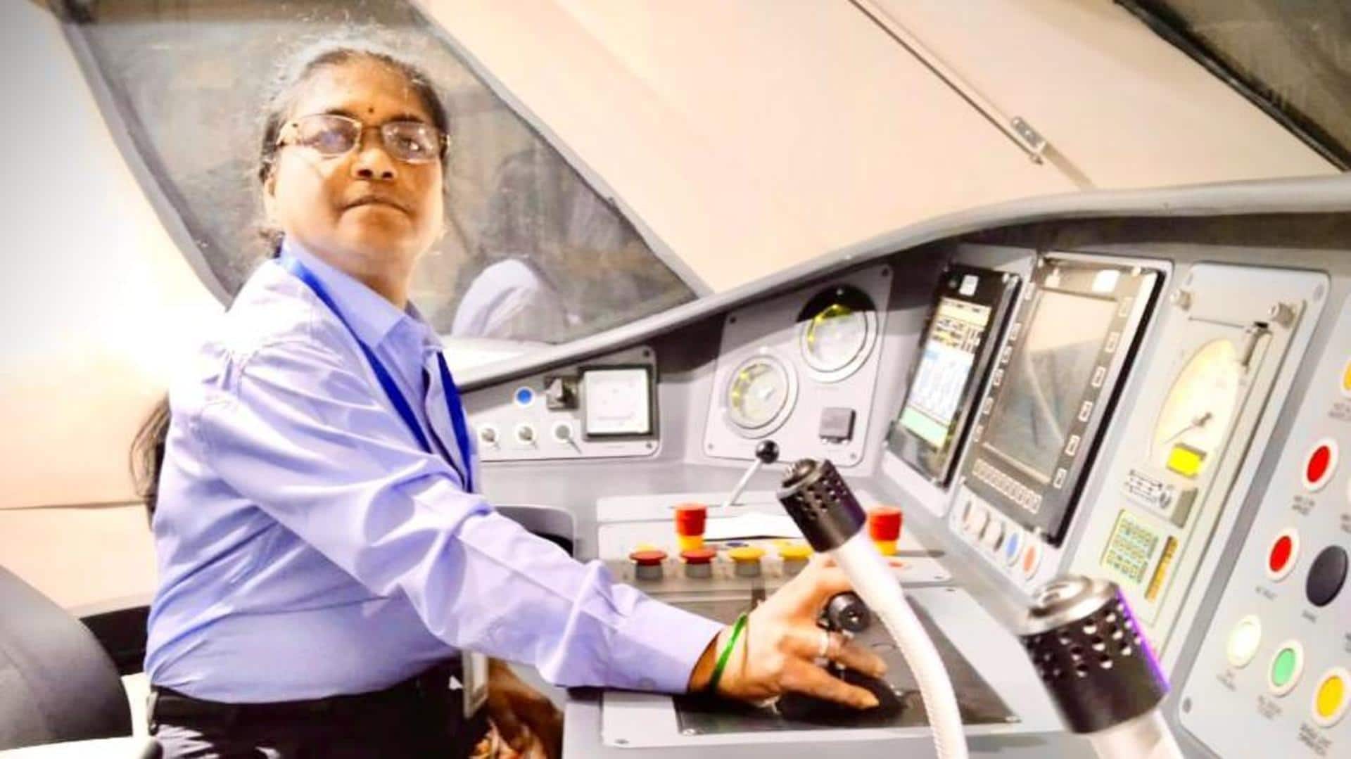 Surekha Yadav, Asia's 1st female loco pilot, operates Vande Bharat