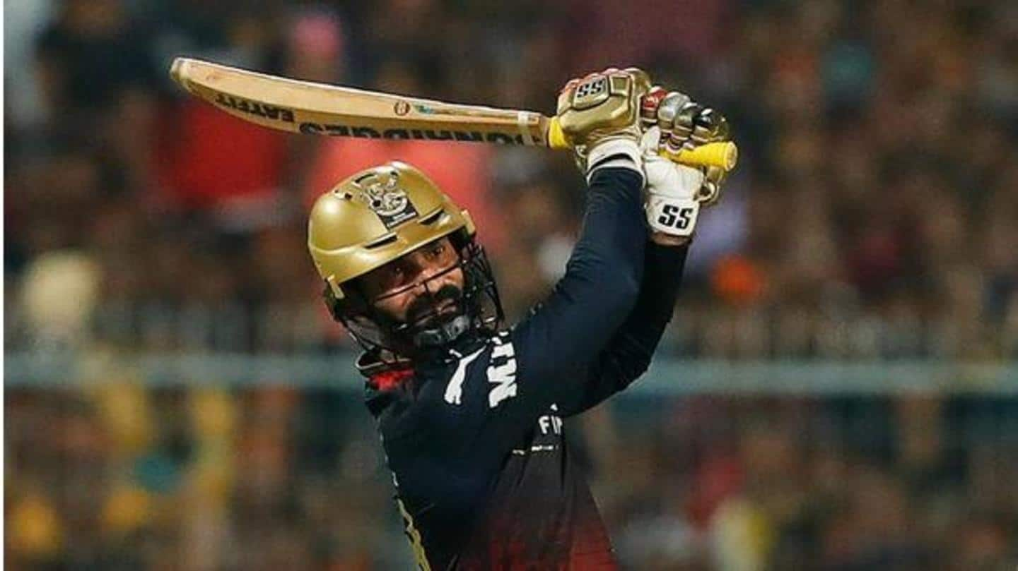 IPL 2022: Dinesh Karthik reprimanded for breaching Code of Conduct