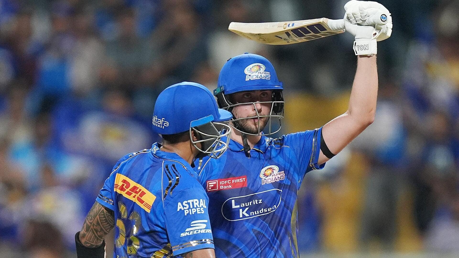 Will Jacks slams his maiden IPL fifty for MI: Stats Will Jacks slams his maiden IPL fifty for MI: Stats