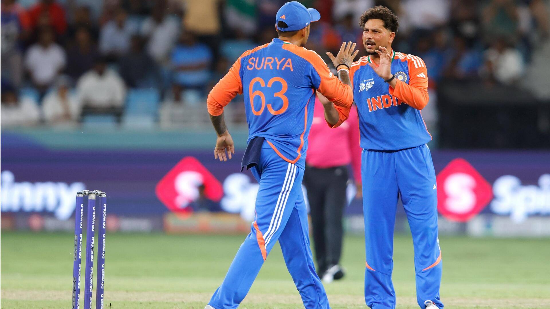 Kuldeep Yadav claims his 2nd four-wicket haul in T20Is: Stats Kuldeep Yadav claims his 2nd four-wicket haul in T20Is: Stats