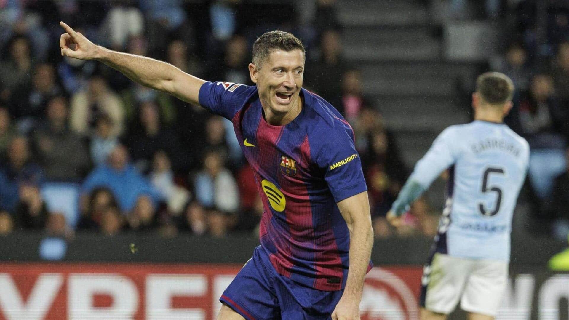 La Liga, Robert Lewandowski smashes hat-trick for Barcelona: Key stats