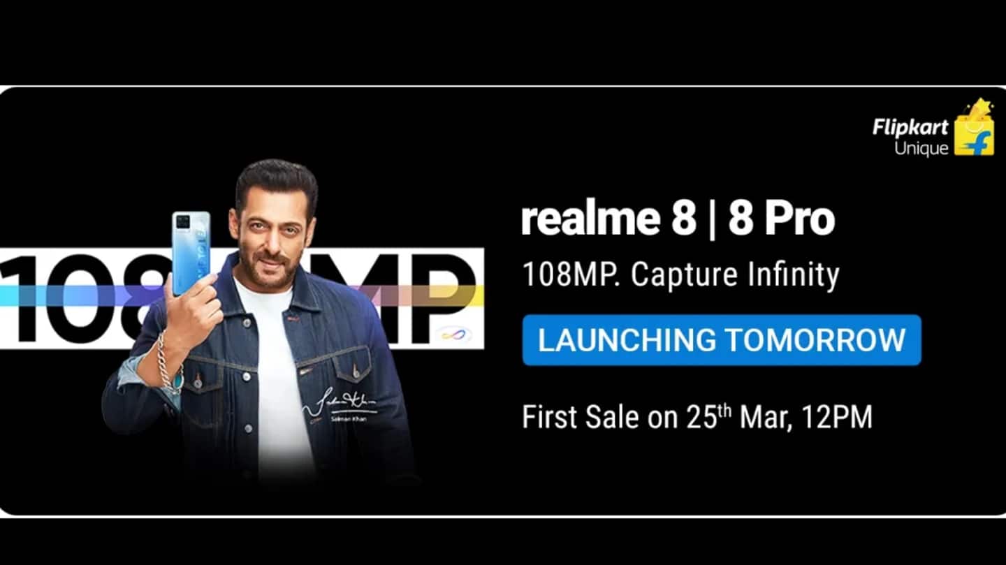 Realme 8 series to go on sale starting March 25