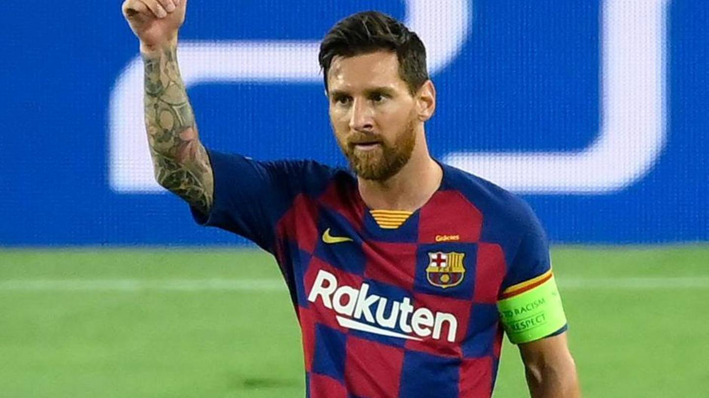 Messi presently has 672 career goals for Barcelona Messi presently has 672 career goals for Barcelona