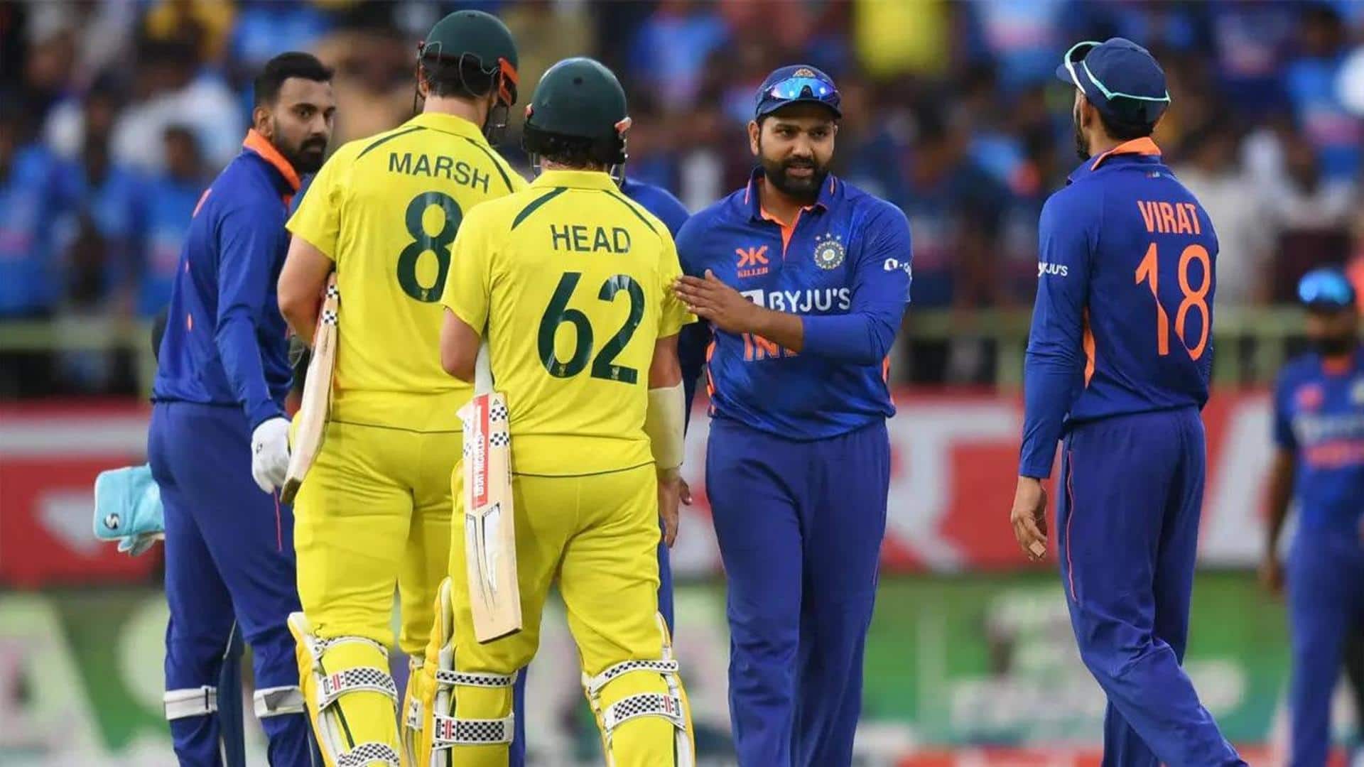 India to host Australia for ODIs ahead of World Cup