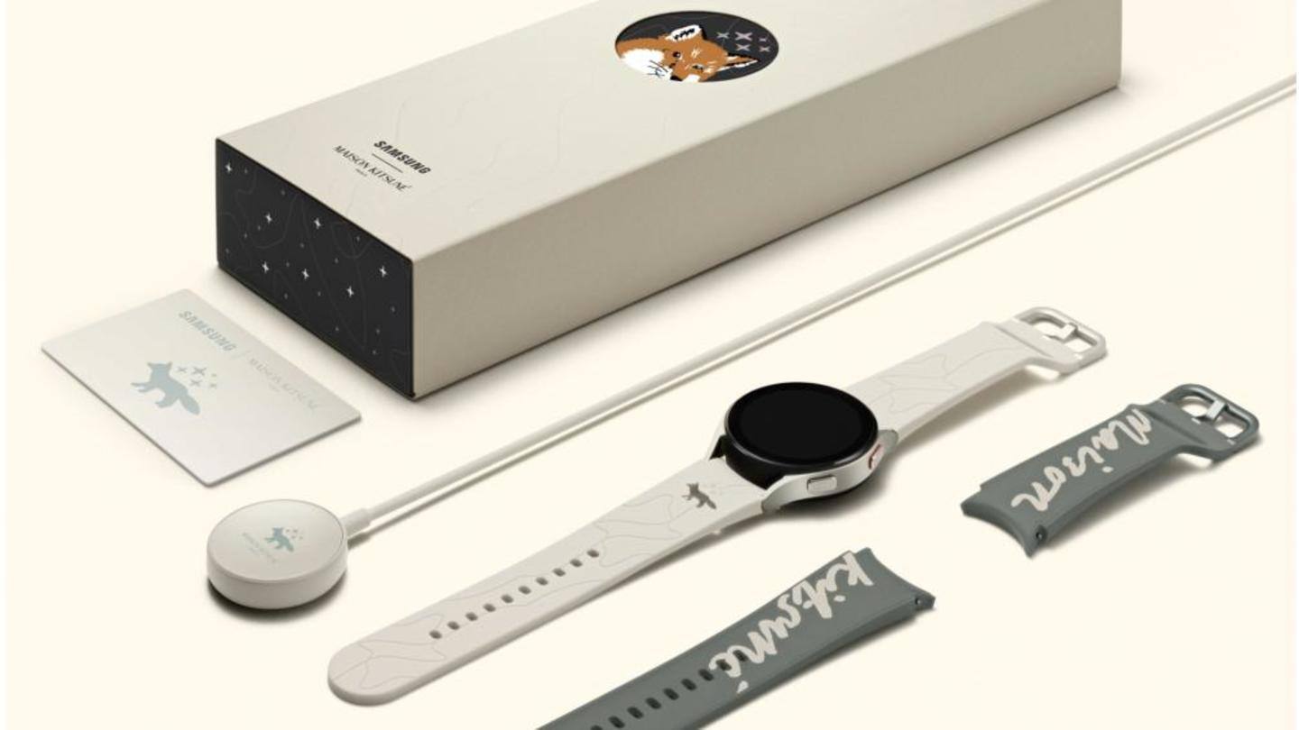 Samsung has also unveiled the Galaxy Watch4 Maison Kitsuné Edition Samsung has also unveiled the Galaxy Watch4 Maison Kitsuné Edition
