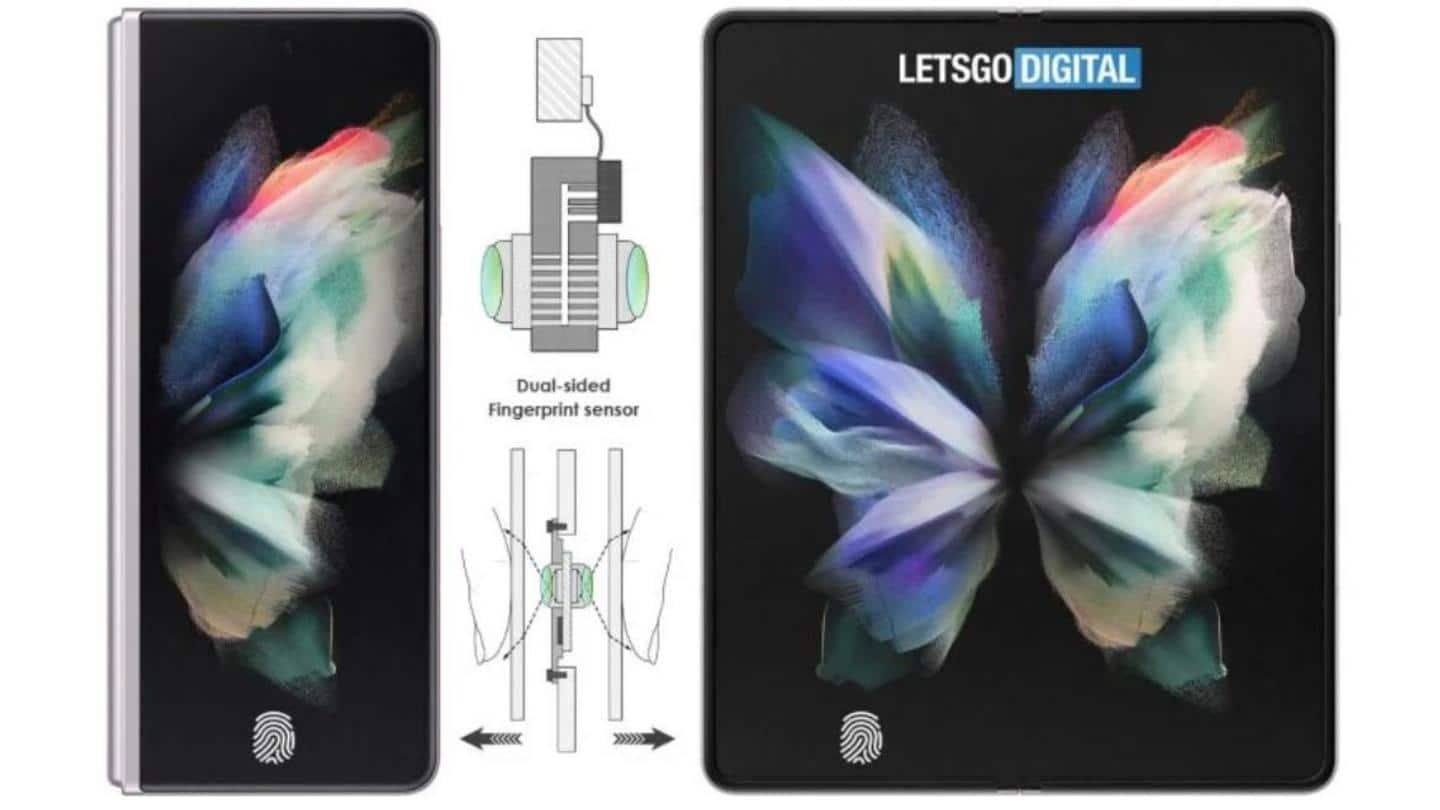 Samsung files patent for double-sided, in-display fingerprint scanner for foldables