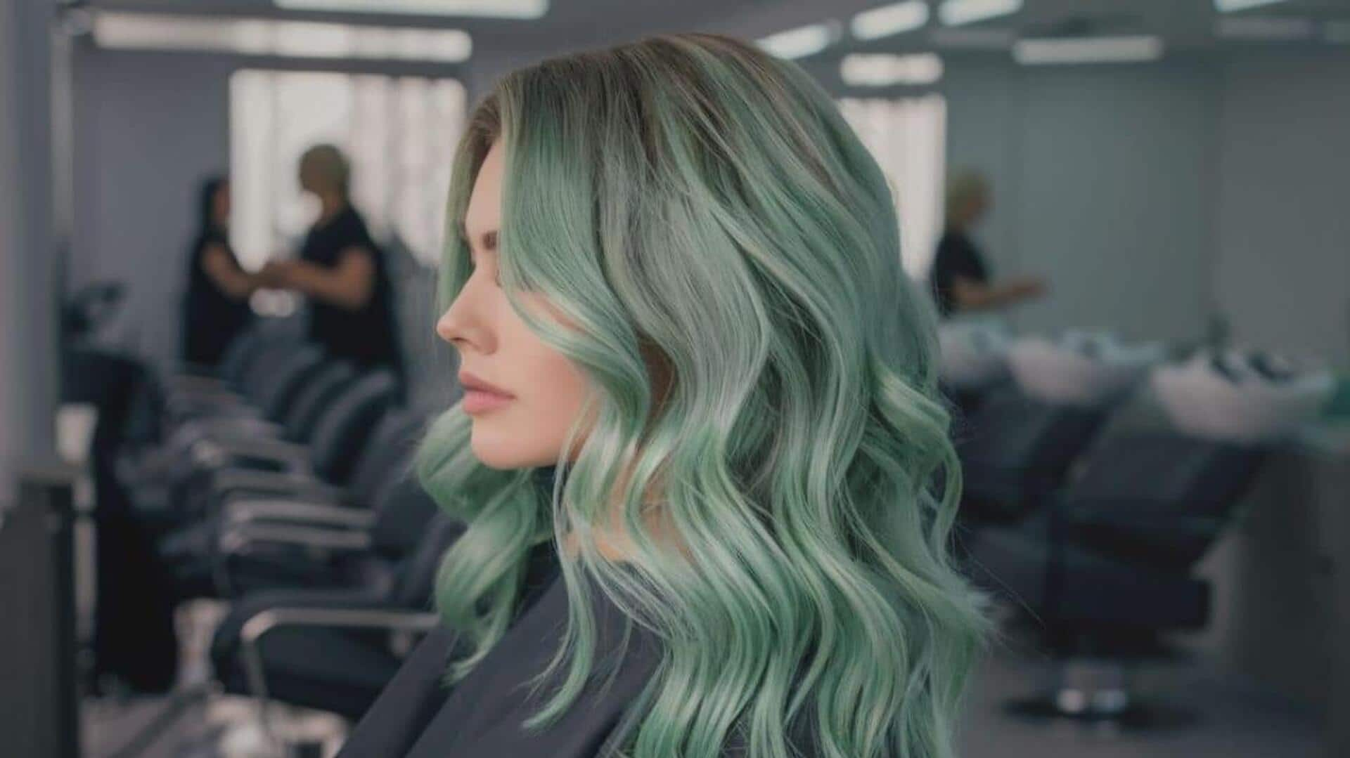 Moss green hair hues: Nature-inspired color