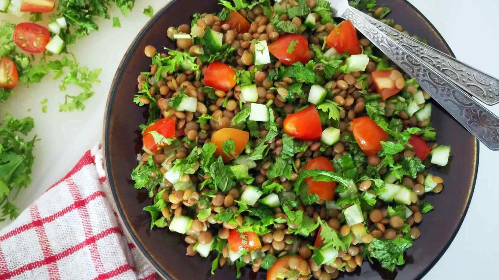 Cook delicious Lebanese lentil tabouleh at home with this recipe