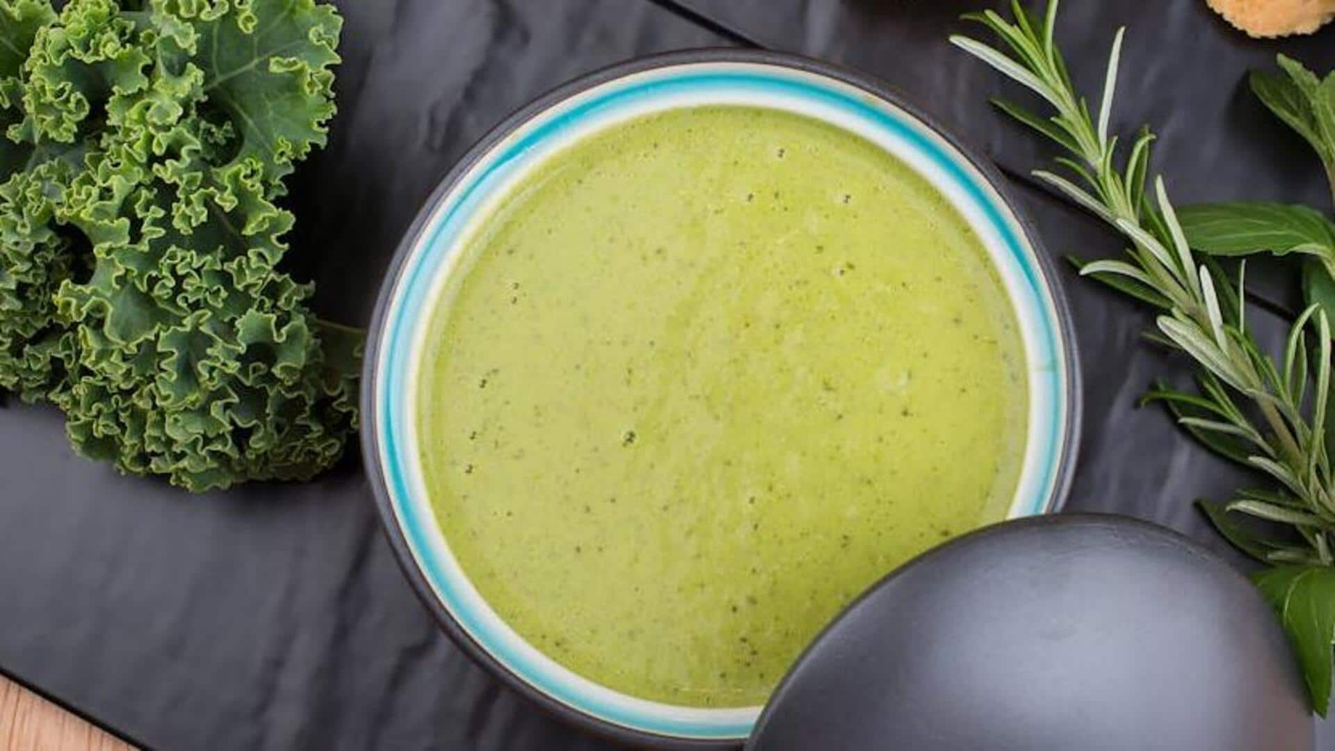 Boost your collagen with kale vegan soups