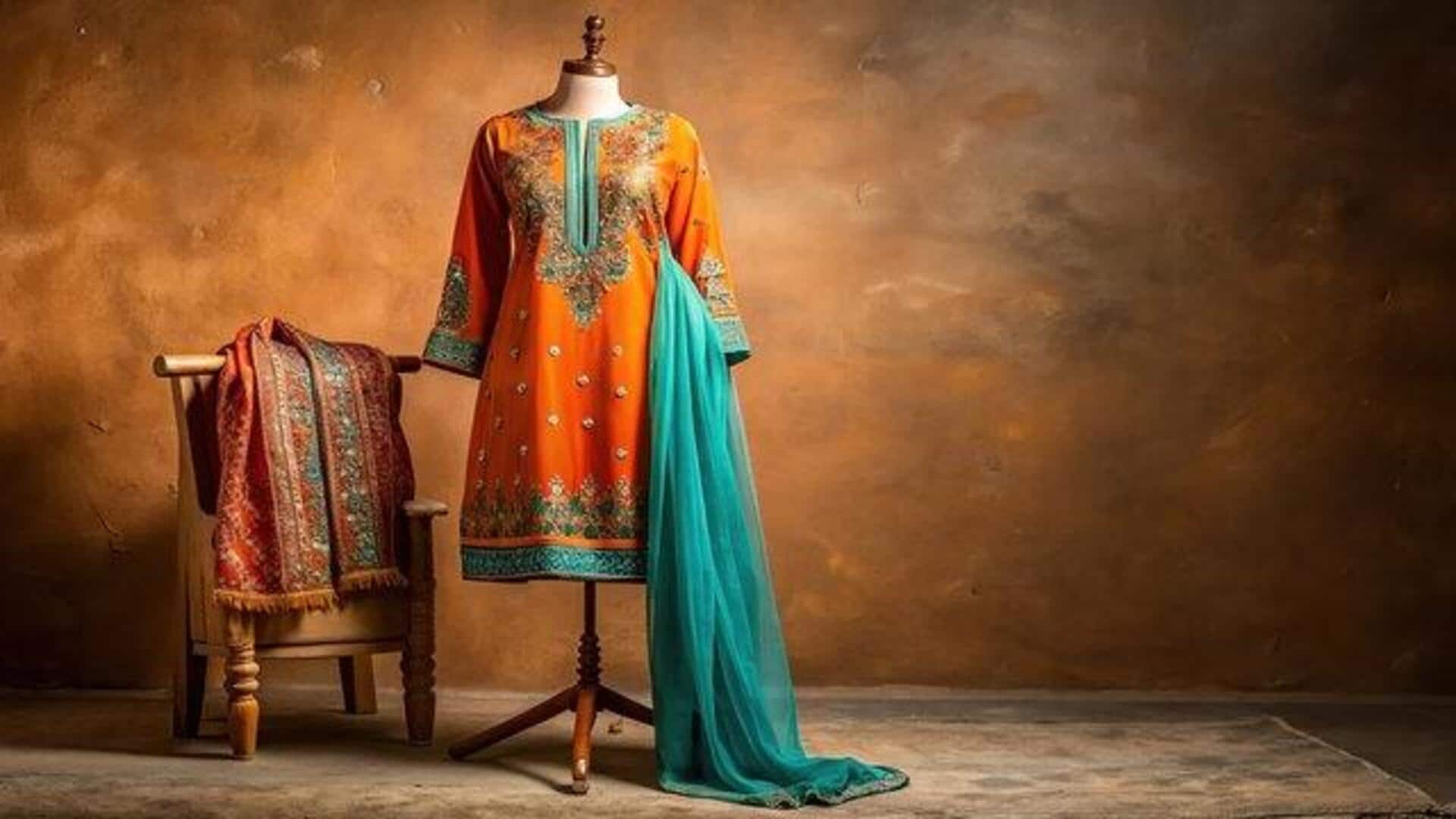 How to style churidar for winter parties