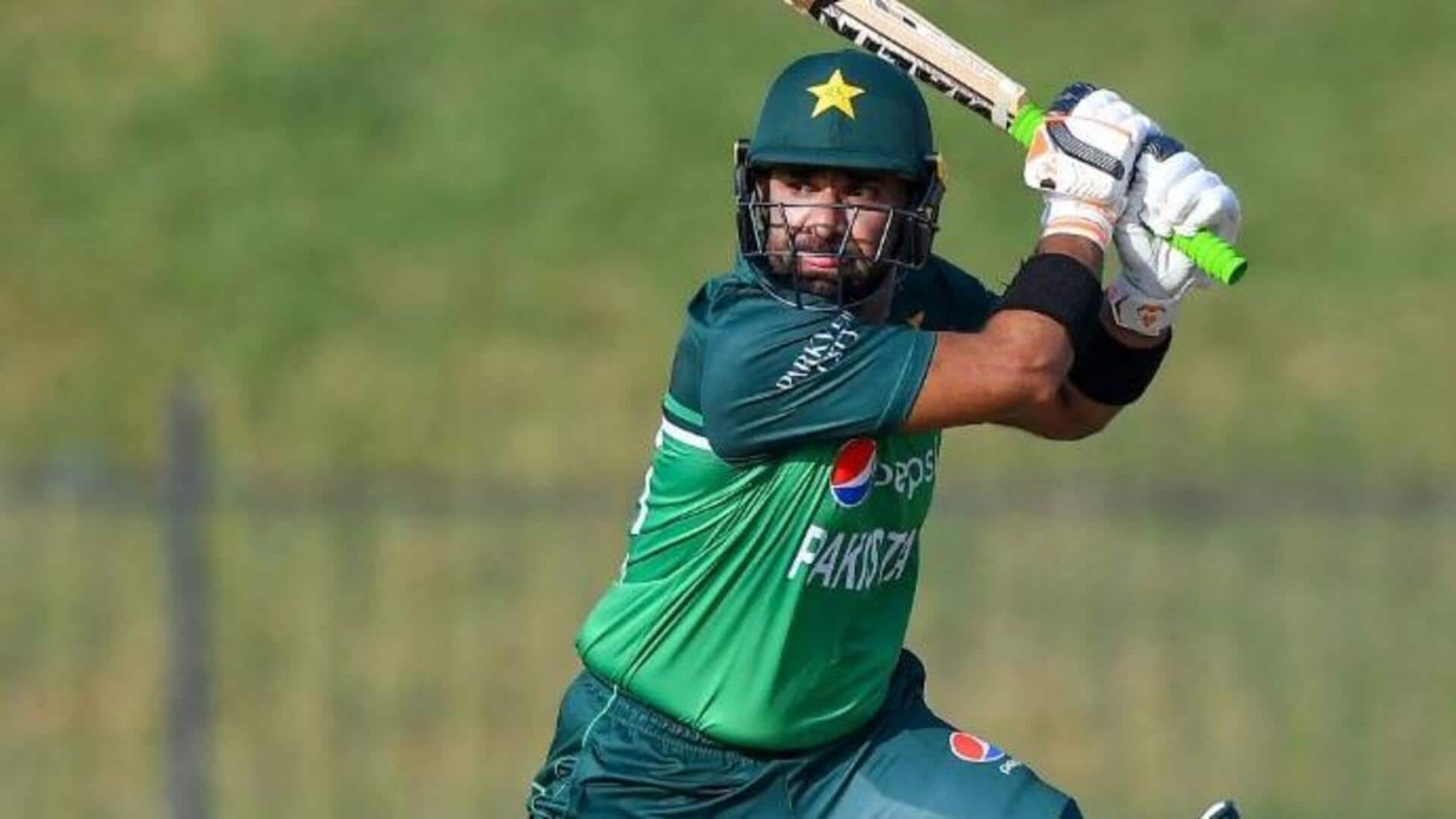 Iftikhar Ahmed slams his maiden ODI century: Key stats