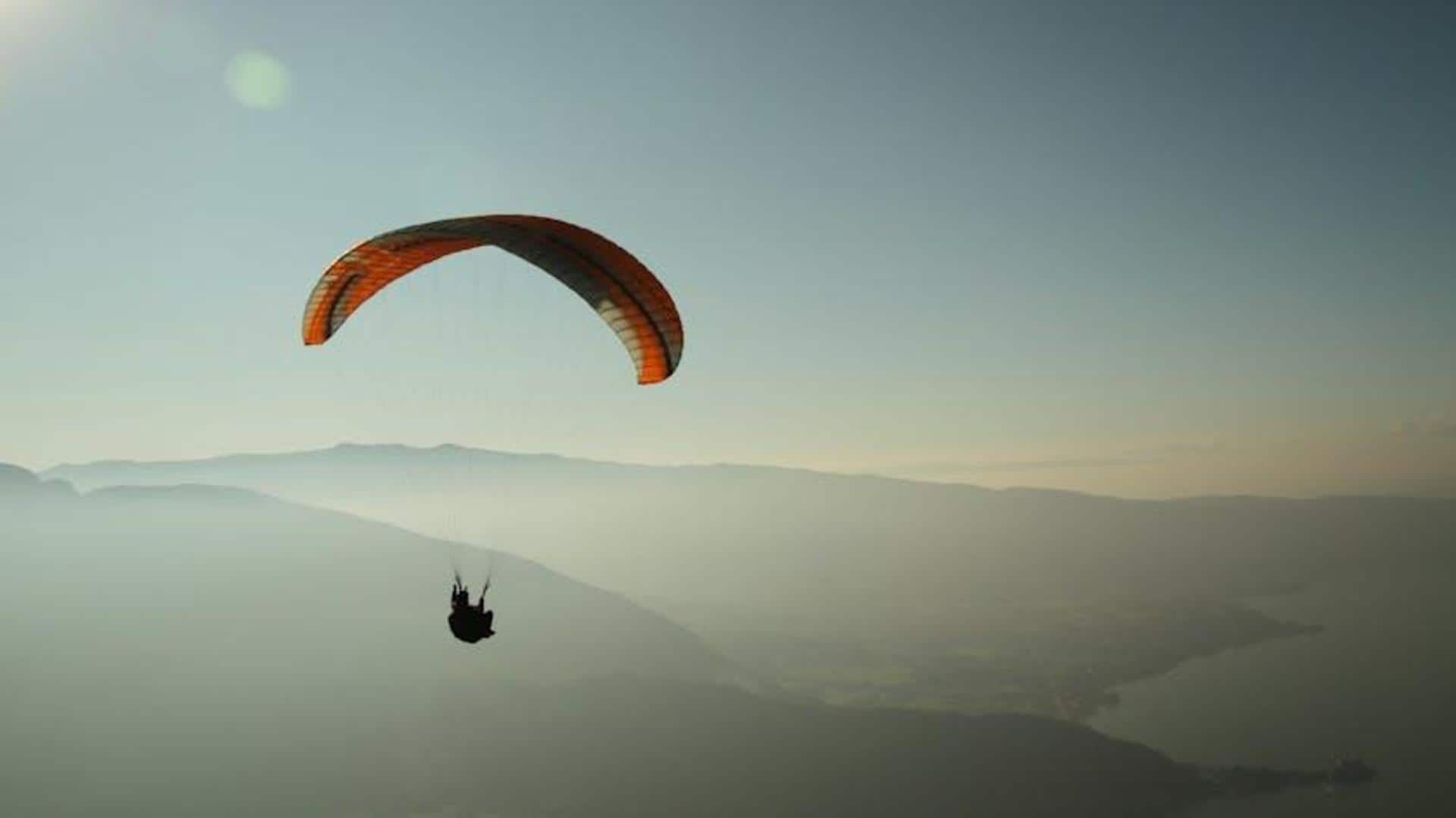 Paragliding over Morocco's Atlas Mountains