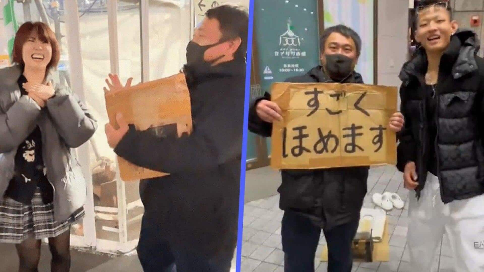 Japanese man earns ₹5,000/day praising people on streets 