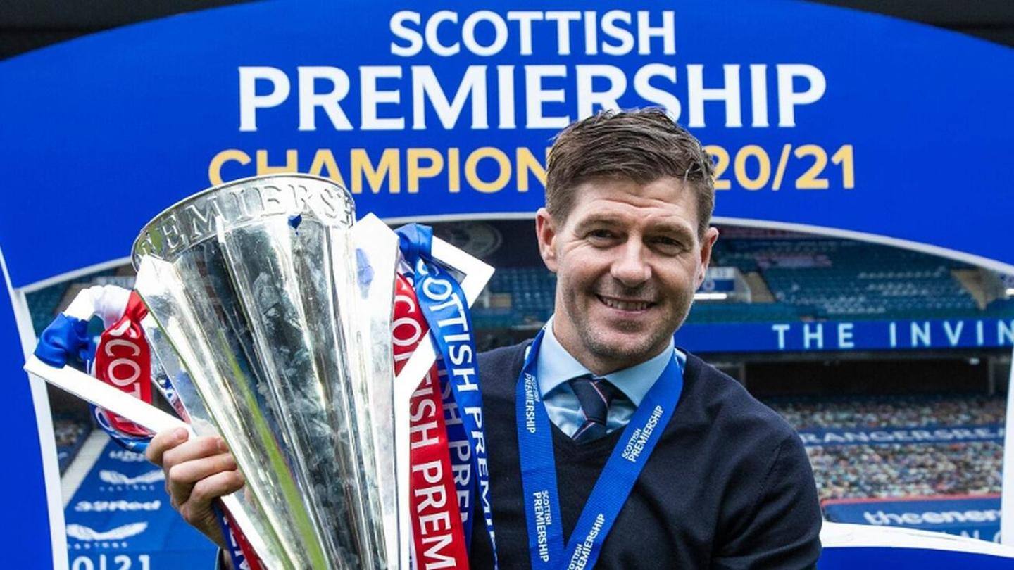 Gerrard helped Rangers win a record 55th Scottish Premiership title Gerrard helped Rangers win a record 55th Scottish Premiership title