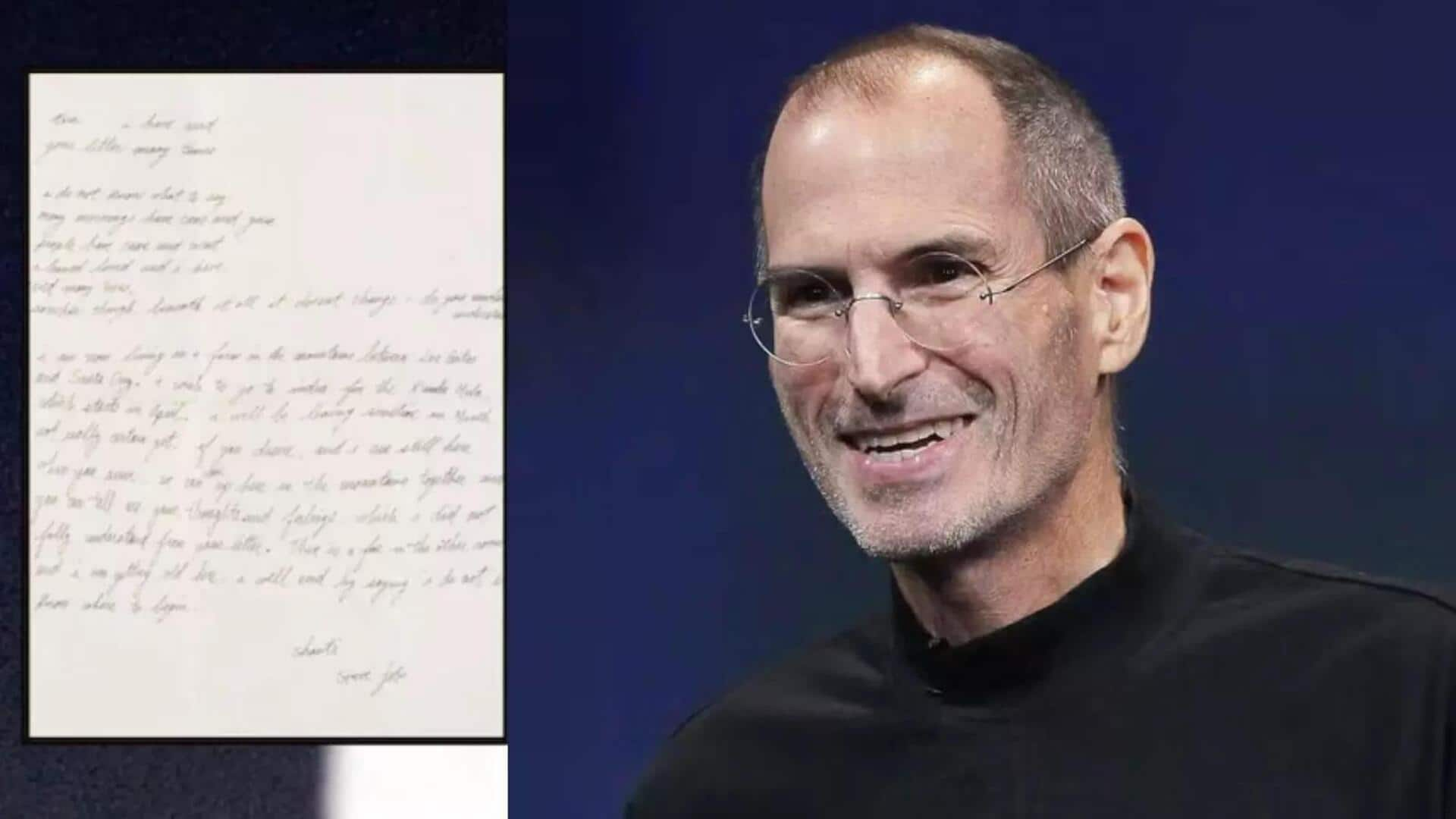 Steve Jobs' 1974 letter—detailing unfulfilled Kumbh Mela wish—auctioned for ₹4.3cr