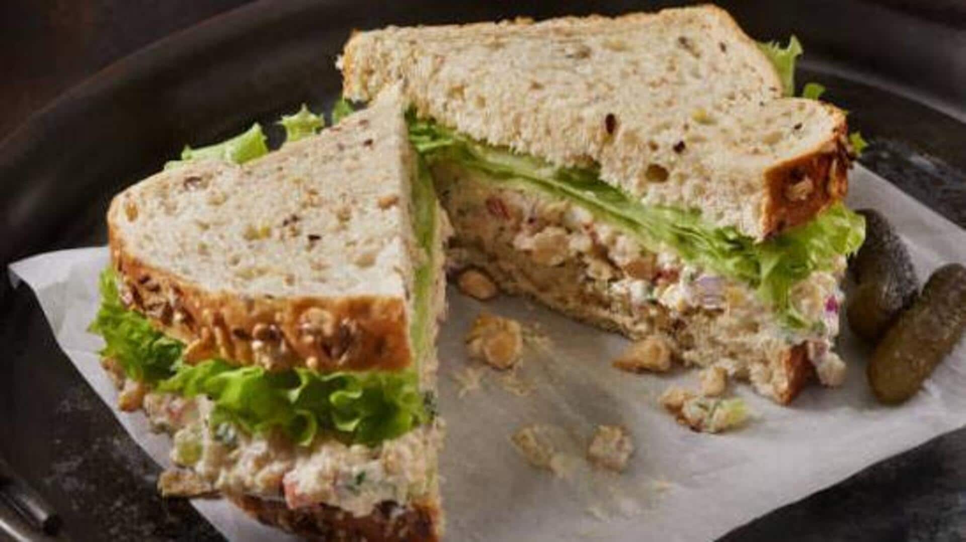 5-minute chickpea sandwich for a quick lunch 