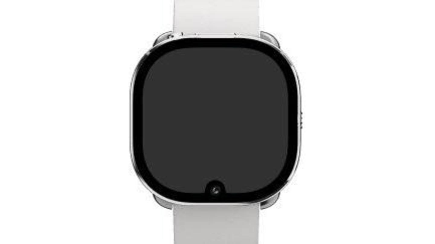 Design resembles Apple Watch, albeit with prominent camera notch Design resembles Apple Watch, albeit with prominent camera notch