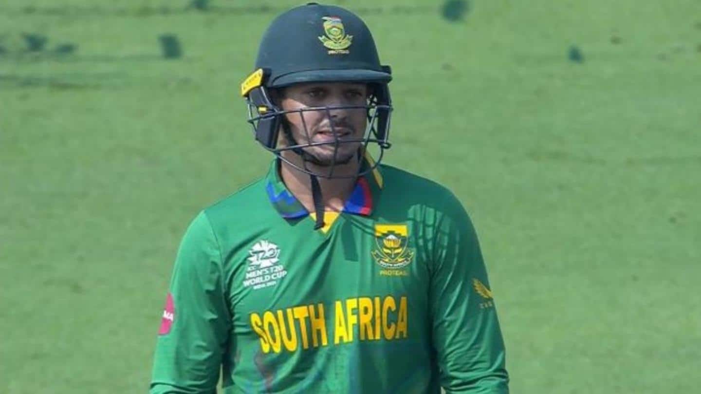 Why did Quinton de Kock pull out of WI match?