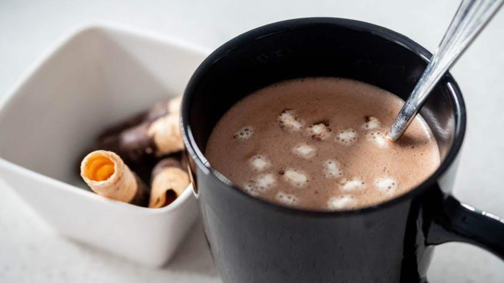 Exotic spice vegan hot chocolates