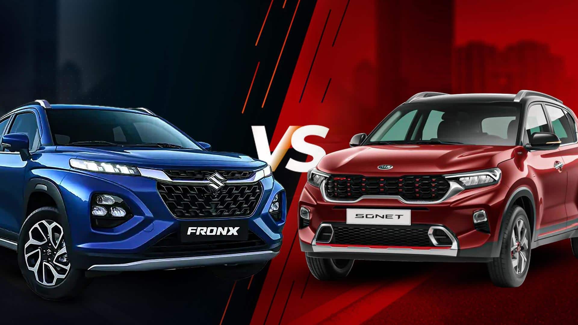 Maruti Suzuki Fronx v/s Kia Sonet: Which one is better?