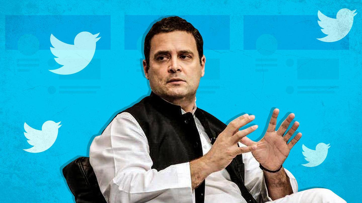 'Attack on democracy': Rahul Gandhi slams Twitter for locking account